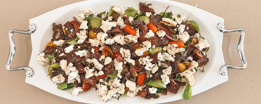Blue Cheese & Biltong Salad with Pecan Nuts by Deliciously Lia